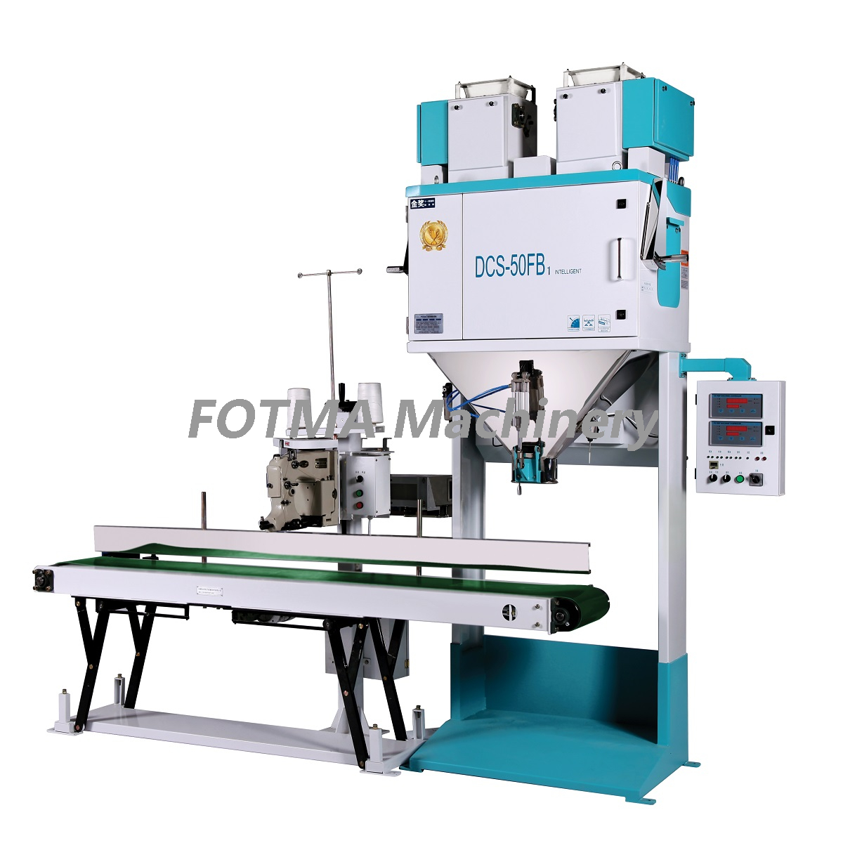 Large Weight Filling Packaging Machine Two Heads Linear 