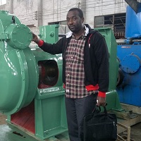 马里客户来我公司进行商品检验