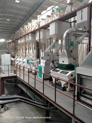 120TPD Complete Rice Milling Line Has Been Finished On Installation in Nepal(2)